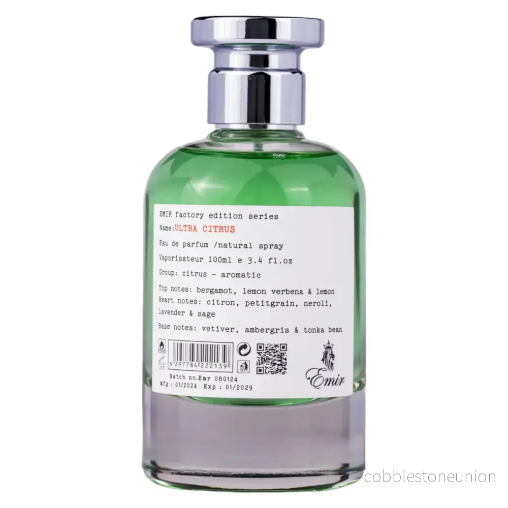 Emir, Ultra Citrus Factory Edition, Parfymvatten, Unisex, 100 ml