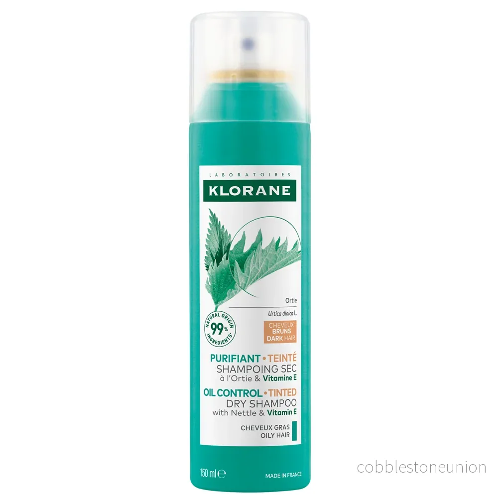 Klorane, Nässla, Innehåller vitamin E, Färgschampo, För mörkt hår, 150 ml