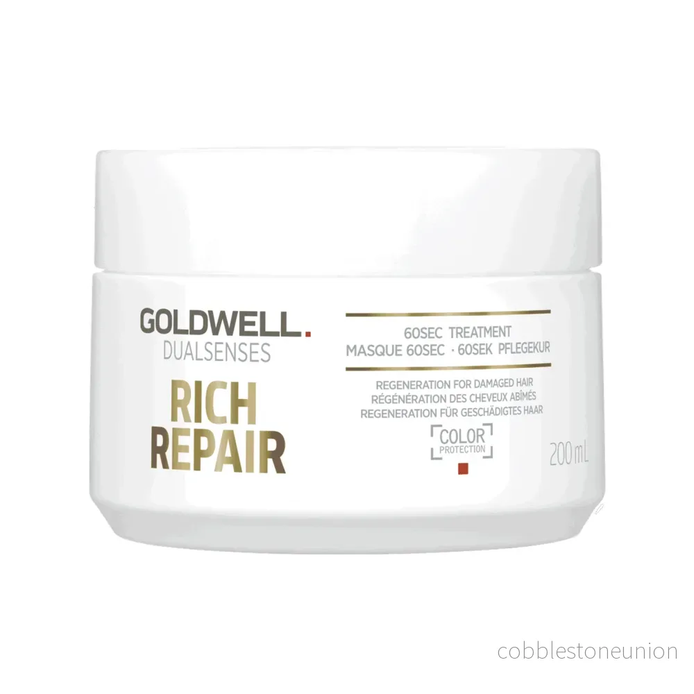 Goldwell, Dualsenses Rich Repair, Hårbehandlingskräm mask, För regeneration, 200 ml Goldwell, Dualsenses Rich Repair, Hårbehandlingskräm mask, För regeneration, 200 ml