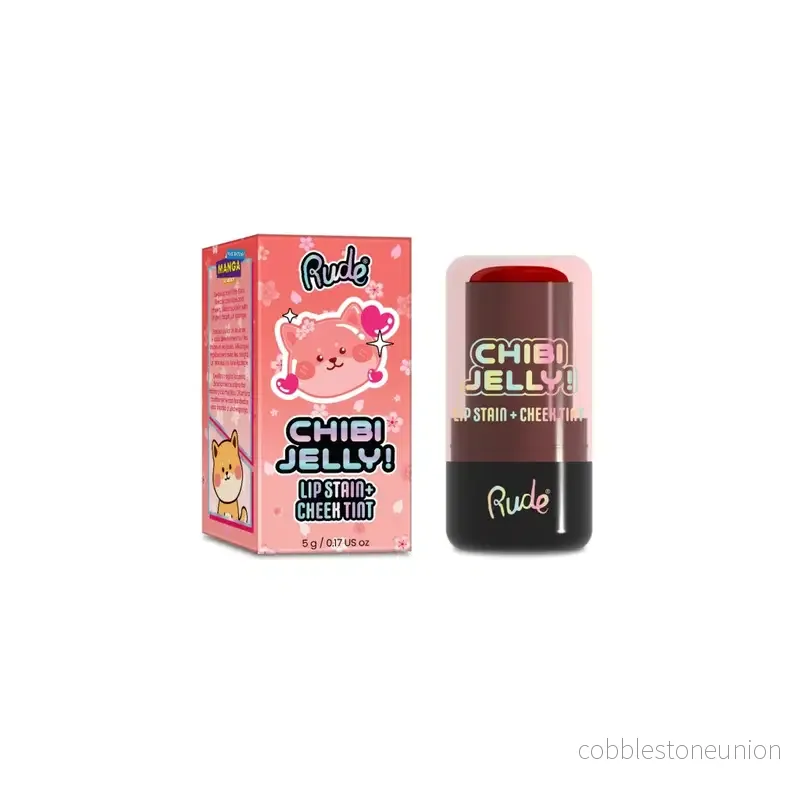 Rude Cosmetics, Chibi Jelly, Läpp- och kindbalsam 2-i-1, Momo, 5 g Rude Cosmetics, Chibi Jelly, Läpp- och kindbalsam 2-i-1, Momo, 5 g