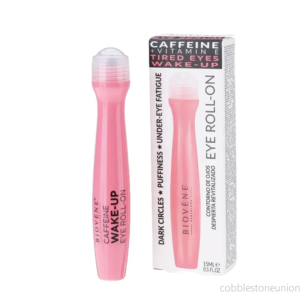 Biovene, Caffeine + Vitamin E Tired Eyes Wake-up, Fuktgivande, Ögon roll-on, 15 ml