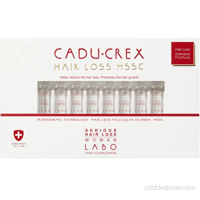 Labo Suisse, Cadu-Crex Severe Stage, Mot håravfall, Ampullbehandlingsserum, För hårbotten, För kvinnor, 40 st, 3,5 ml Labo Suisse, Cadu-Crex Severe Stage, Mot håravfall, Ampullbehandlingsserum, För hårbotten, För kvinnor, 40 st, 3,5 ml