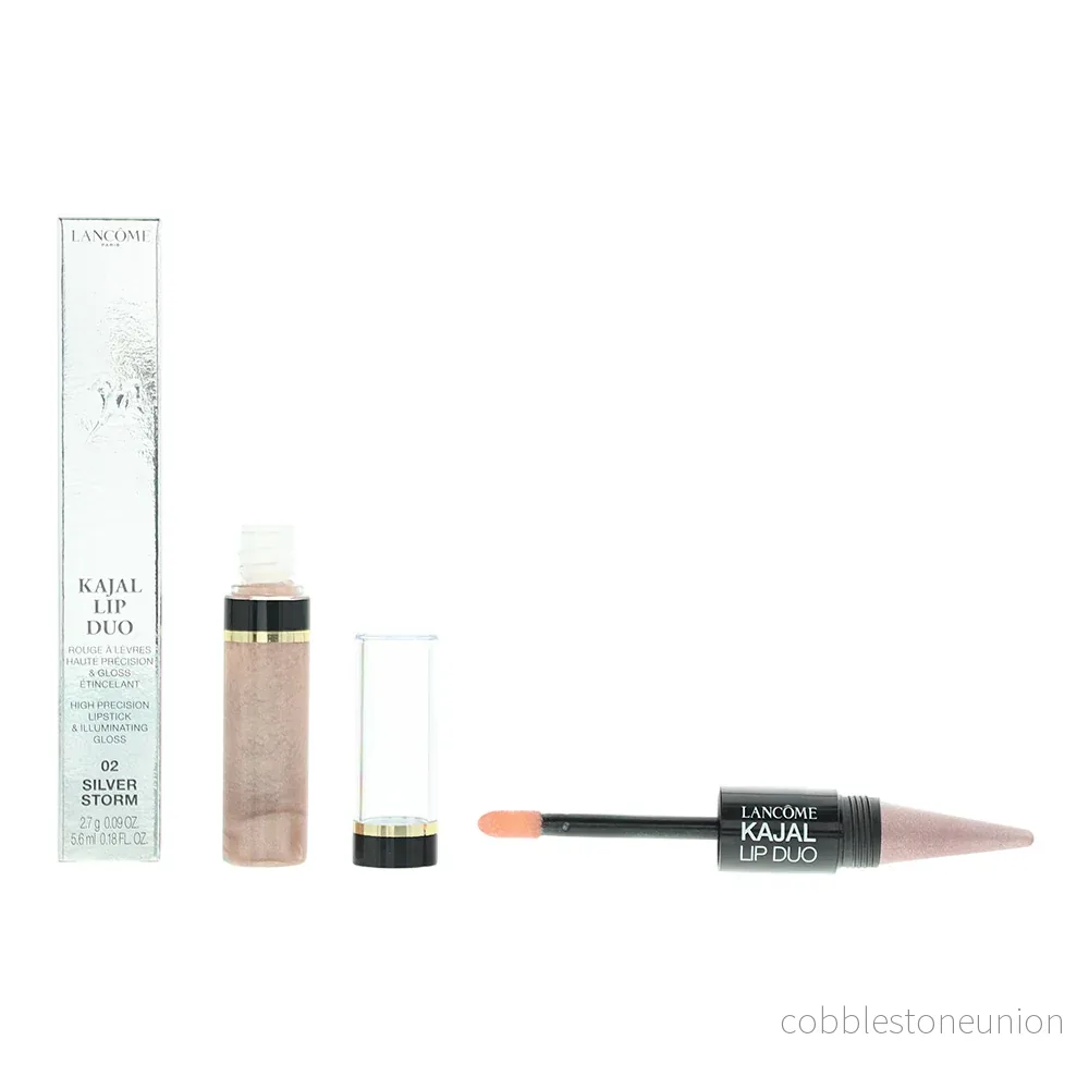 Lancôme, Kajal Lip Duo, Duo, Flytande läppstift, 02, Silverstorm, 2,7 g Lancôme, Kajal Lip Duo, Duo, Flytande läppstift, 02, Silverstorm, 2,7 g