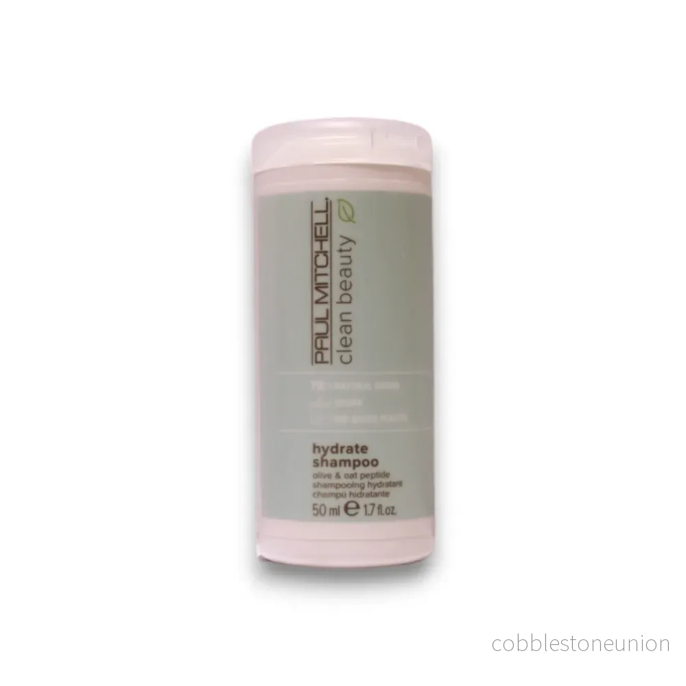 Paul Mitchell, Clean Beauty Hydrate, Vegan, Hårschampo, Balanserar fuktighet, 50 ml - Bild 2