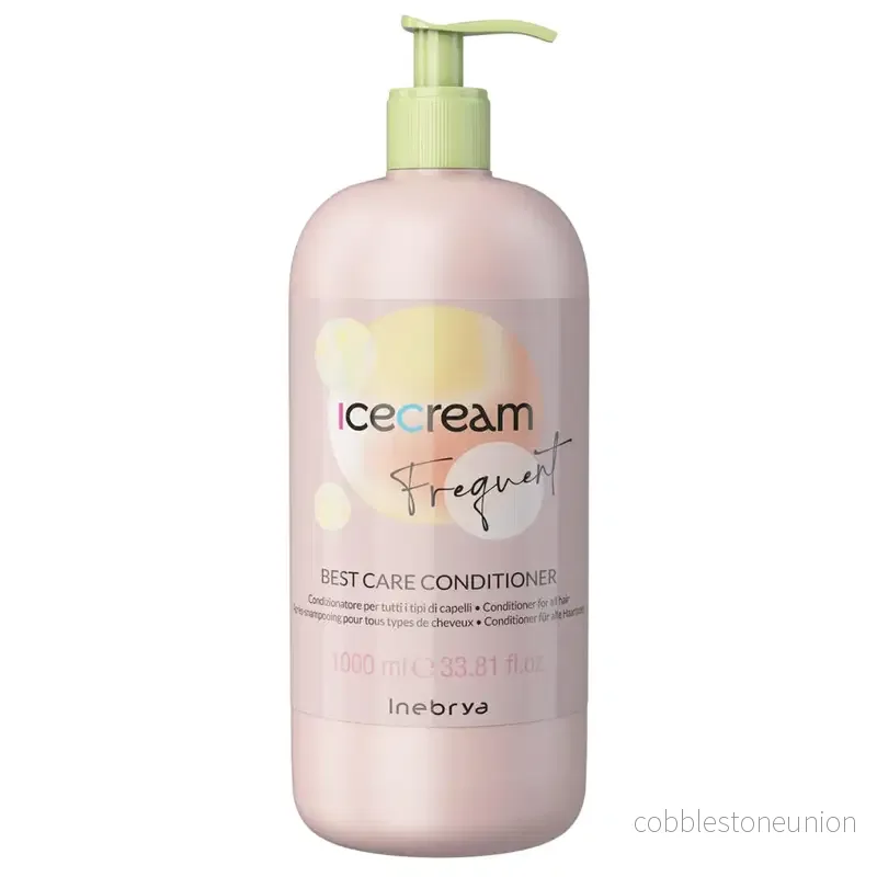 Inebrya, Ice Cream Frequent, Hair Conditioner, Detangling, Moisturizing, 1000 ml Inebrya, Ice Cream Frequent, Hair Conditioner, Detangling, Moisturizing, 1000 ml