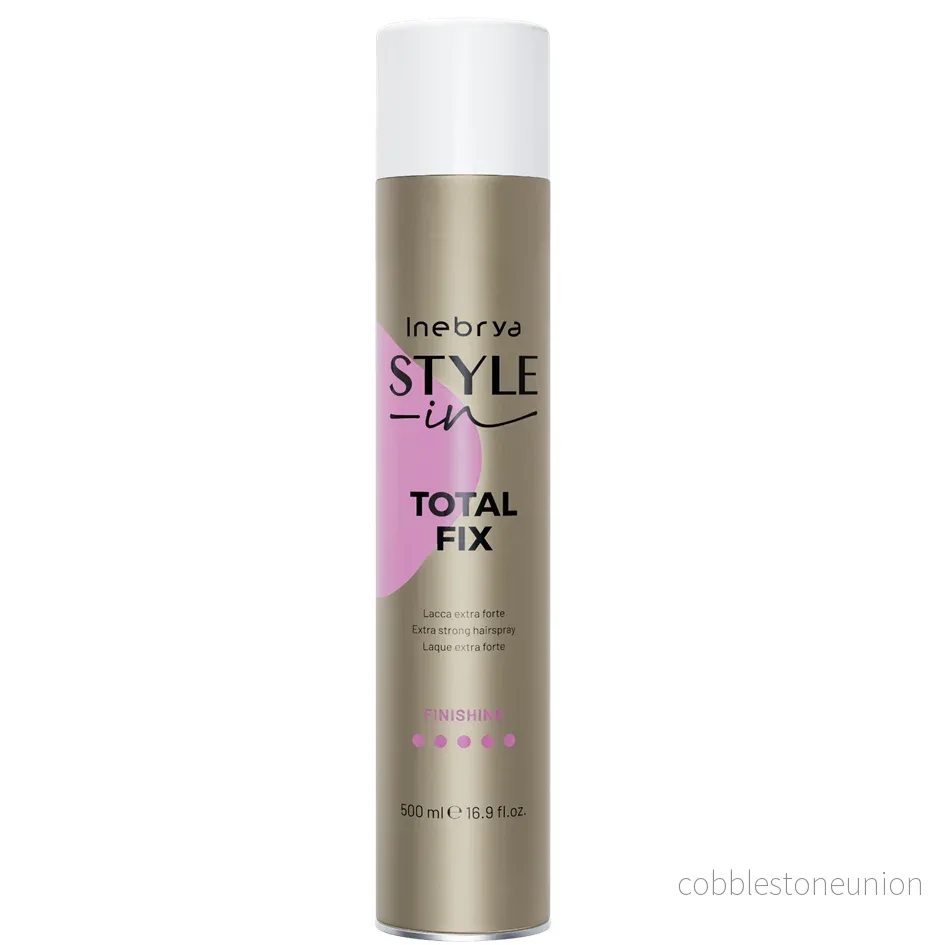 Inebrya, Style-In, Hårspray, För styling, Extra stark hållbarhet, 500 ml