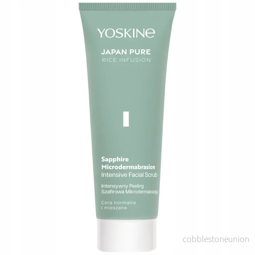 Yoskine, Japan Pure, Sapphire Microdermabrasion, Exfoliation, Cleansing Scrub, Face, 75 ml