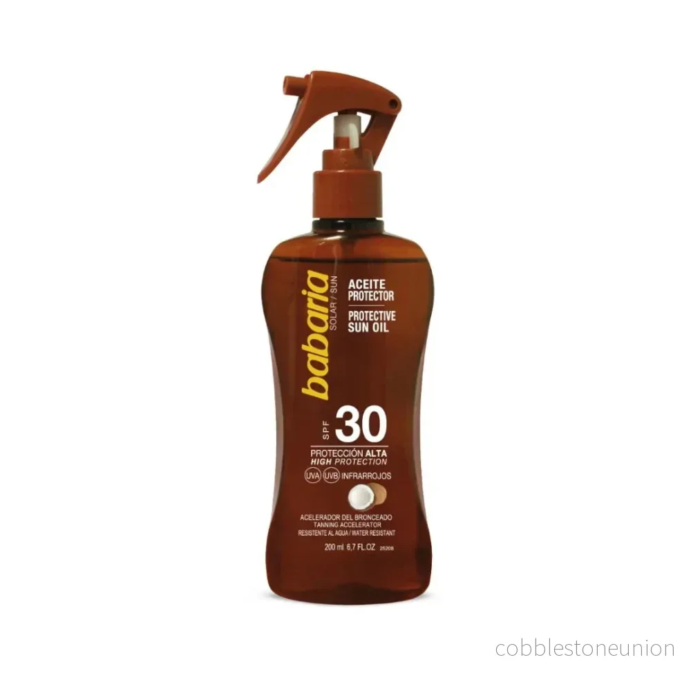 Babaria, Protective, Protecting & Nourishing, Innan sol exponering, Olja, SPF 30, 200 ml