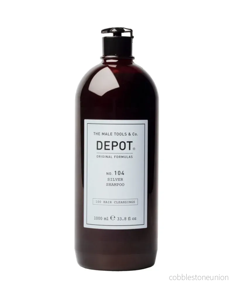 Depot, 100 Hair Cleansing No. 104, Botanical Complex, Hårshampo, För neutralisering av gula toner, 1000 ml