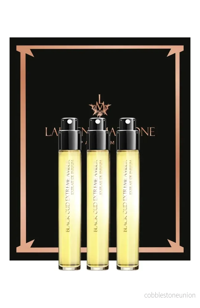 Set, Laurent Mazzone, Black Oud Extreme Amber, Parfymextrakt, Unisex, 3 st, 15 ml