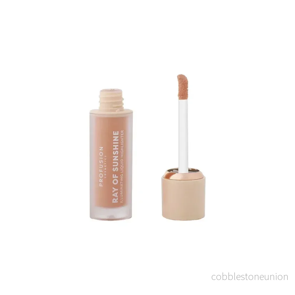 Profusion Cosmetics, Ray Of Sunshine, Naturlig lyster, Flytande highlighter, Gyllene timmen, För ansiktet, 4 ml