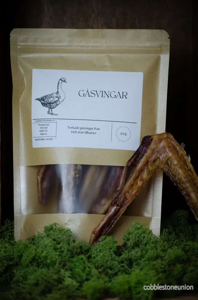 Gåsvingar – krispigt naturtugg med längre tuggtid Gåsvingar – krispigt naturtugg med längre tuggtid