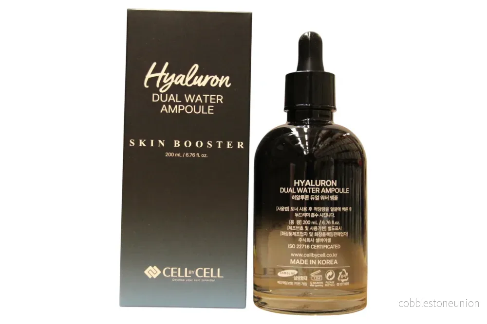 Cell By Cell, Dual Water Ampoule, Hyaluronsyra, Återfuktande och lugnande, Serum, För ansiktet, 200 ml Cell By Cell, Dual Water Ampoule, Hyaluronsyra, Återfuktande och lugnande, Serum, För ansiktet, 200 ml