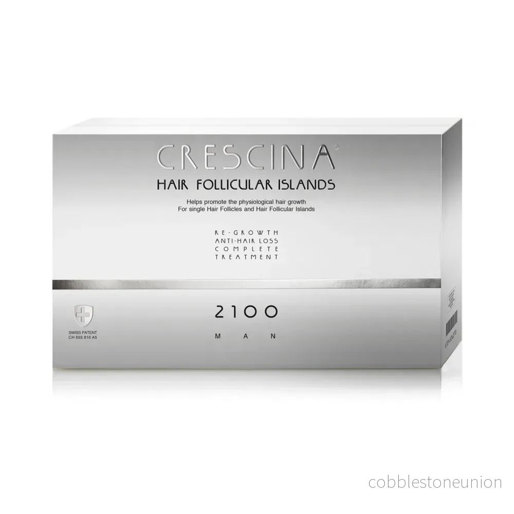 Labo Suisse, Crescina Follicular Islands 2100, Tillväxtstimulerande, Serum i ampuller, För hårbotten, För män, 20 st