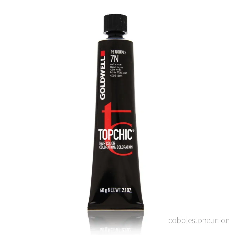 Goldwell, TopChic, Permanent Hair Color, 7N Medium Blonde, 60 ml Goldwell, TopChic, Permanent Hair Color, 7N Medium Blonde, 60 ml