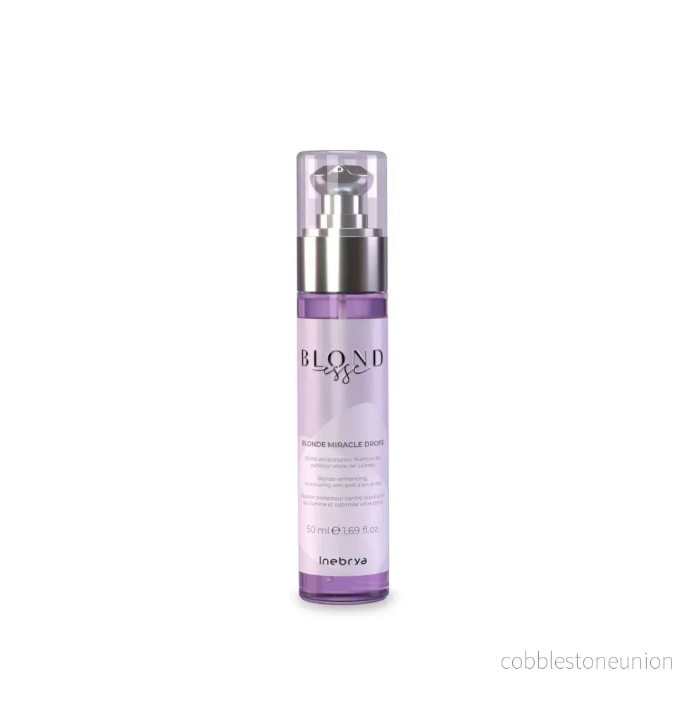 Inebrya, Blonde Miracle Drops, Hair serum, For neutralising yellow tones, 50 ml