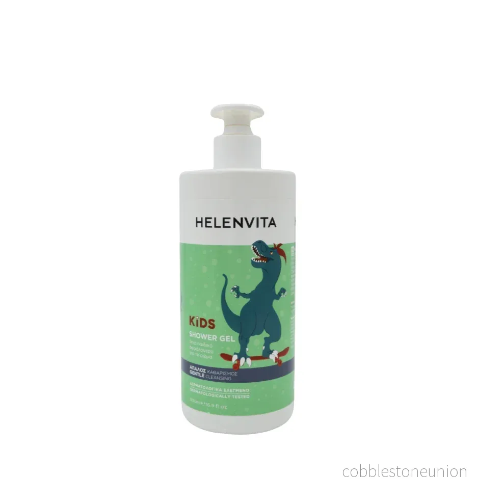 Helenvita, Kids Dino, Mild rengöring, Duschgel, Alla hudtyper, 500 ml Helenvita, Kids Dino, Mild rengöring, Duschgel, Alla hudtyper, 500 ml