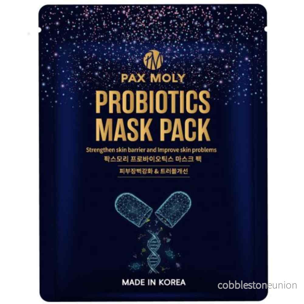 PaxMoly, Probiotics, Hydrating & Nourishing, Sheet Mask, Face, Day & Night, 25 ml