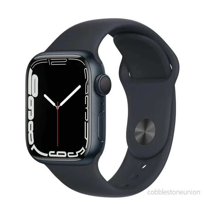 Apple Watch Series 7 – 41 mm – GPS – Midnight – Svart Sportband – Utmärkt skick Apple Watch Series 7 – 41 mm – GPS – Midnight – Svart Sportband – Utmärkt skick