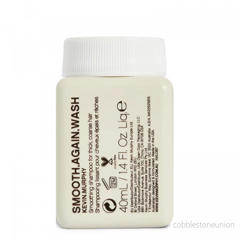 Kevin Murphy, Smooth Again Wash, Hårschampo, För utjämning, 40 ml Kevin Murphy, Smooth Again Wash, Hårschampo, För utjämning, 40 ml