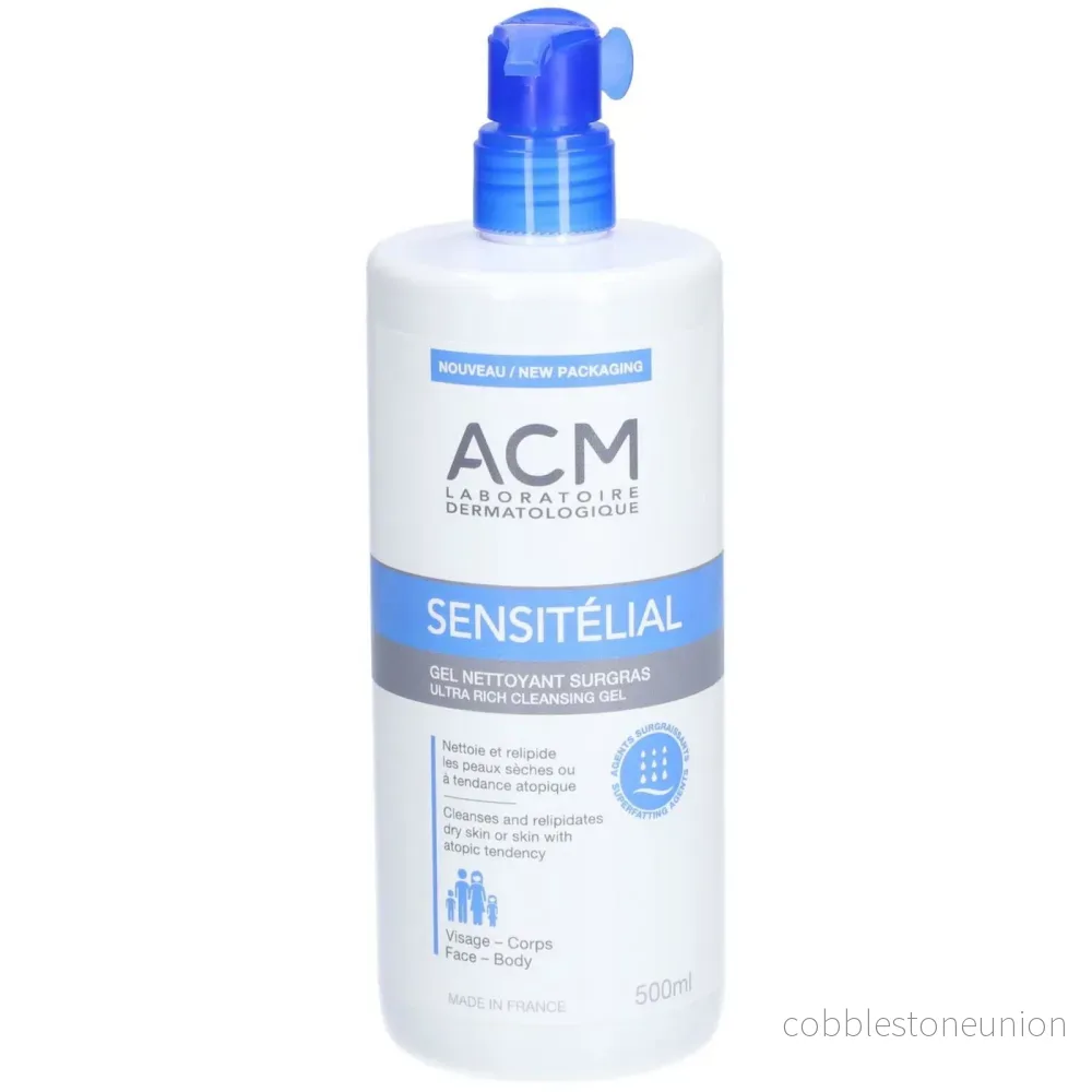 Laboratoire ACM, Sensitelial, Rengörande duschgel, Mycket torr till potentiellt atopisk känlig hud, 500 ml