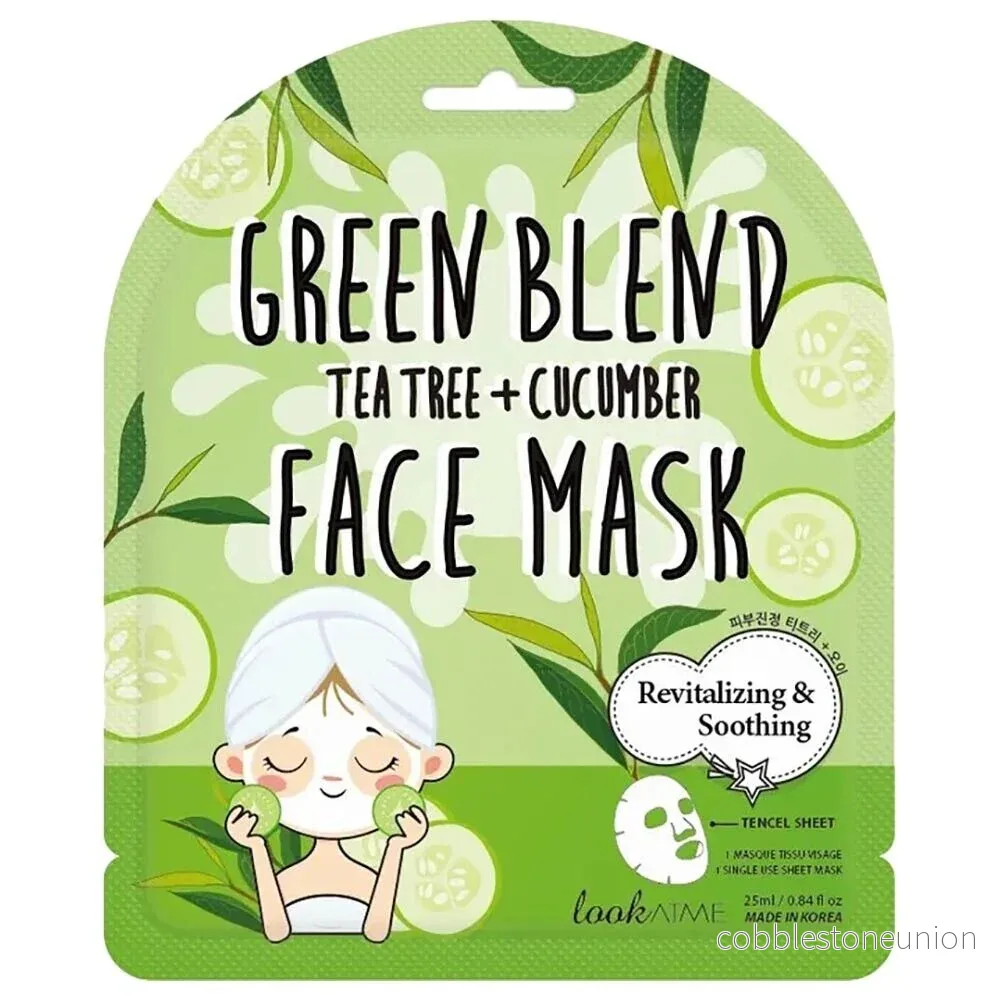 Look At Me, Green Blend, Gurka, Revitalisering, Ansiktsmask, För ansiktet, 25 ml