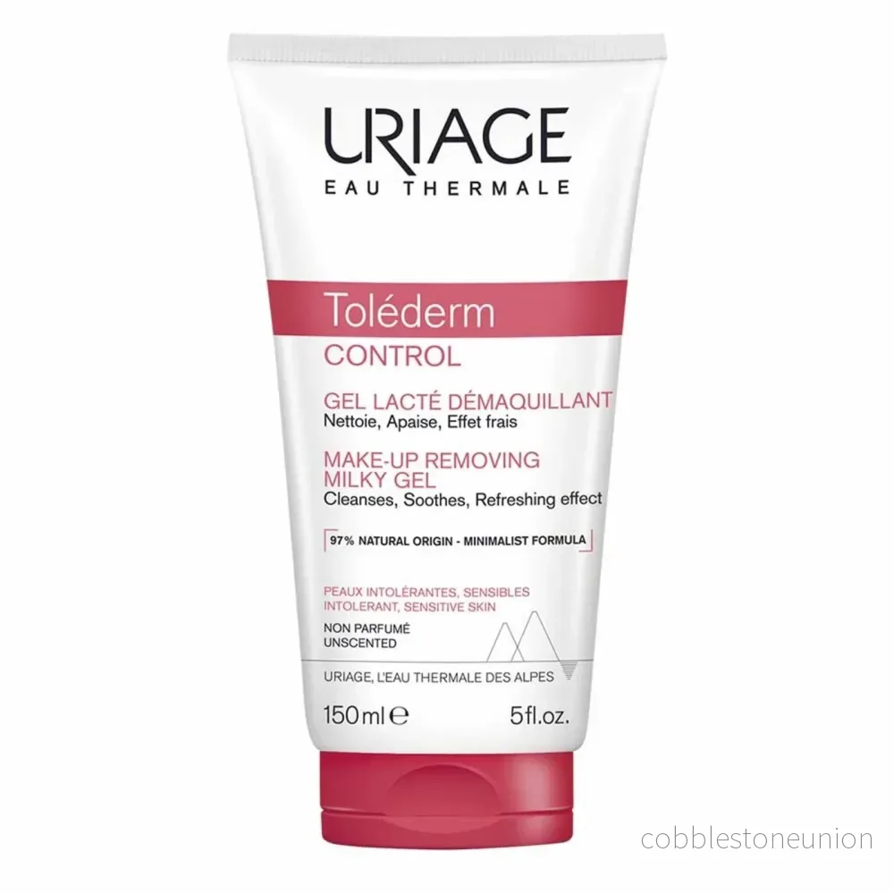 Uriage, Toléderm, Lugnande 2-i-1 Rengörings- och sminkborttagningsgel, 150 ml Uriage, Toléderm, Lugnande 2-i-1 Rengörings- och sminkborttagningsgel, 150 ml