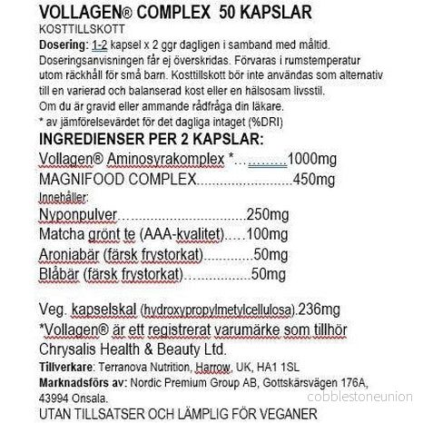 Terranova Vollagen Complex Vegansk Collagen, 50 kapslar - Bild 2