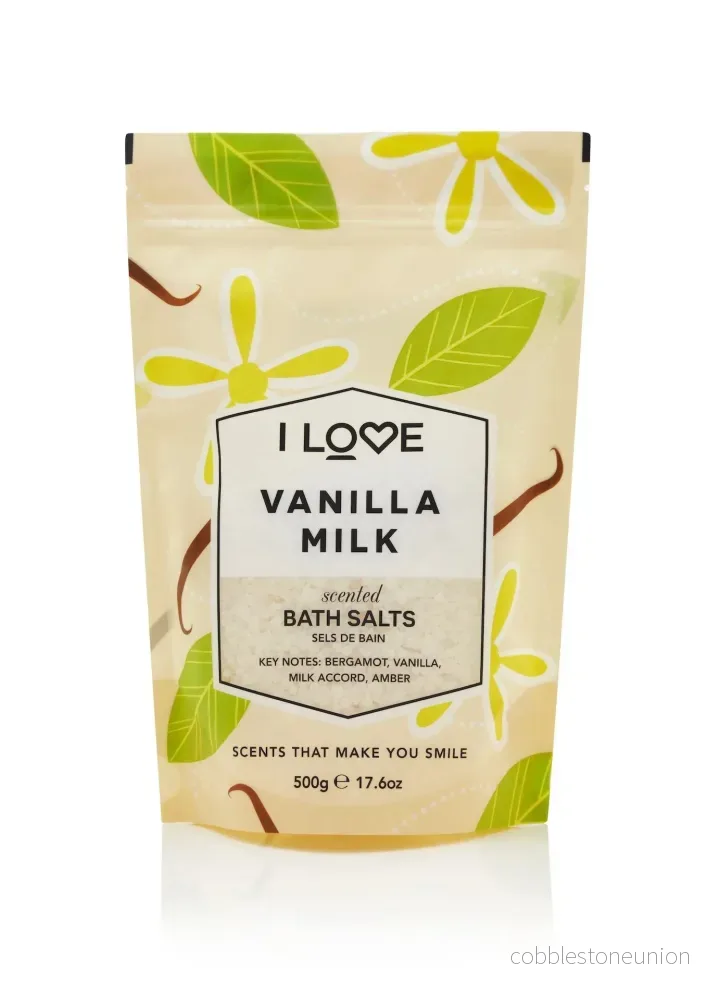 I Love, Signature Collection, Vaniljmjölk, Bad salt, 500 g