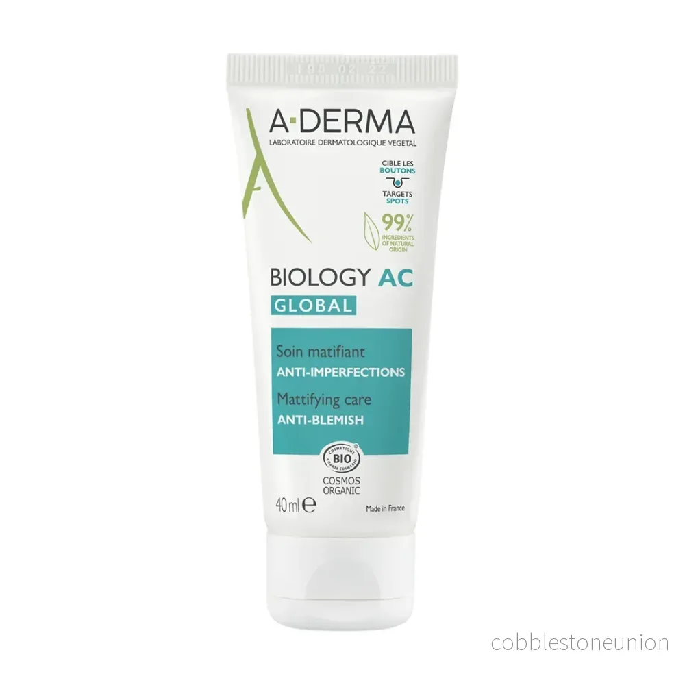 A-Derma, Biology AC, mot ojämnheter, dag, lokal behandlingskräm, akne, ansikte, 40 ml A-Derma, Biology AC, mot ojämnheter, dag, lokal behandlingskräm, akne, ansikte, 40 ml