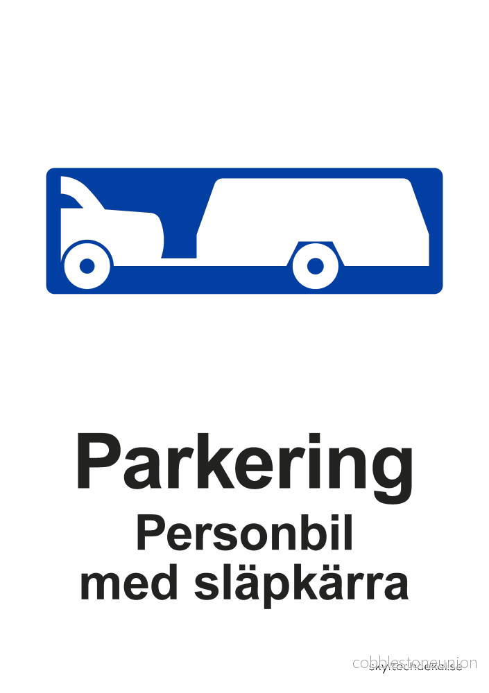 Parkering Personbil med släpkärra Parkering Personbil med släpkärra