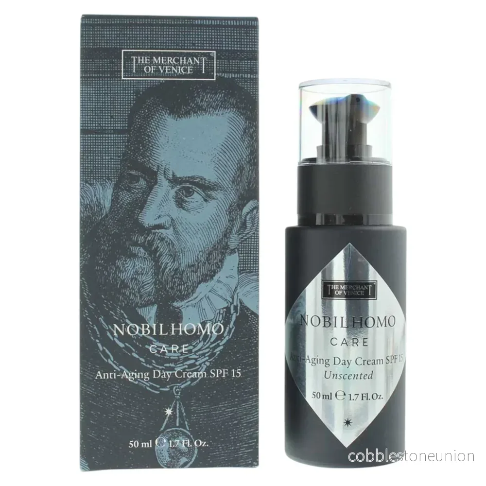 The Merchant Of Venice, Nobil Homo Care, Närande, Dagligt bruk, Kräm, Ansikte, SPF 15, 50 ml