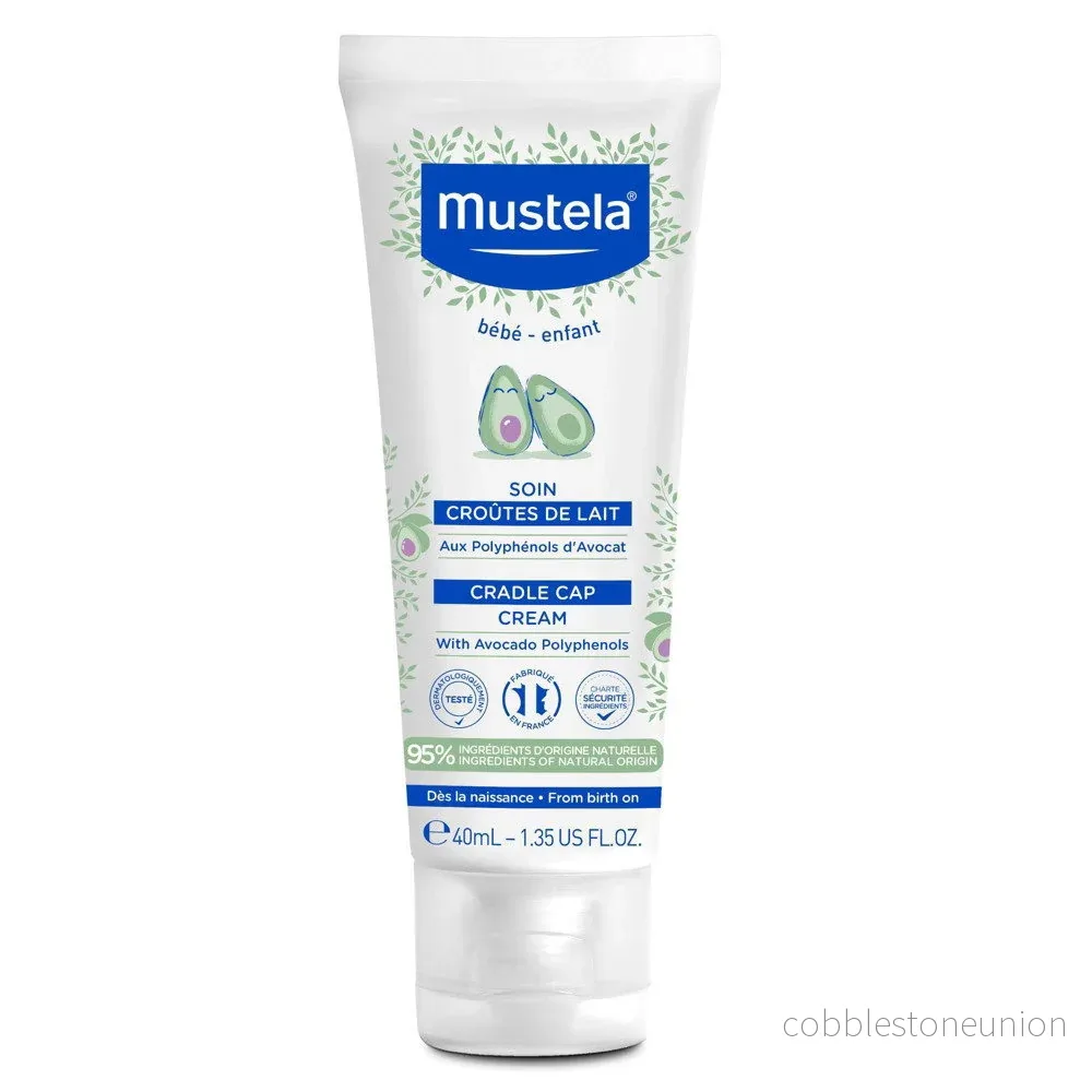 Mustela, Vaggvisa, Avokado, Kräm mot mjölkskorv, Lokalbehandlande kräm, För hårbotten, 400 ml Mustela, Vaggvisa, Avokado, Kräm mot mjölkskorv, Lokalbehandlande kräm, För hårbotten, 400 ml