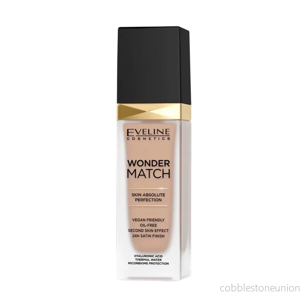 Eveline Cosmetics, Wonder Match Skin Absolute Perfection, Oil-Free, Liquid Foundation, 15, Natural, 30 ml