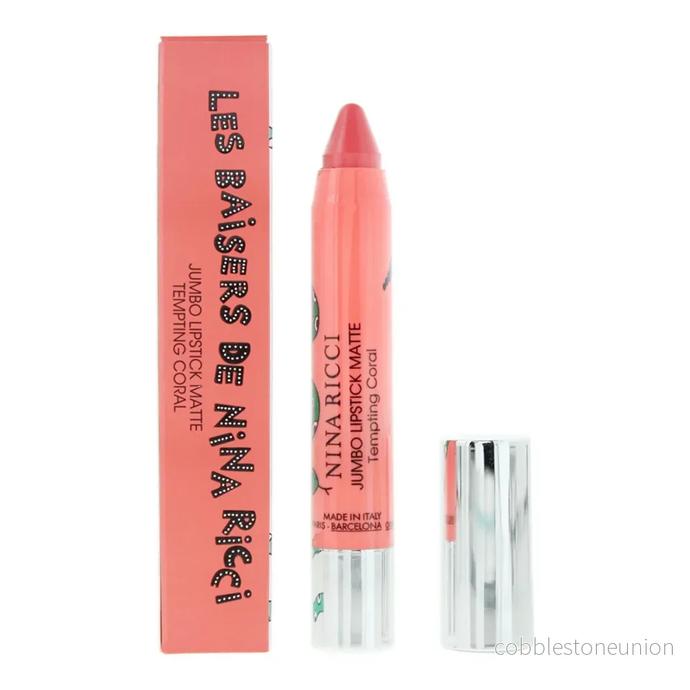 Nina Ricci, Jumbo Lipstick Matte, Matt, Krämigt läppstift, Frestande korall, 2.5 g