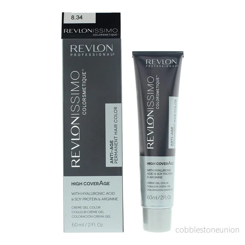 Revlon, Colorsmetique, KER-HA Komplex™, Permanent hårfärg, 8.34 Ljus hasselblond, 60 ml