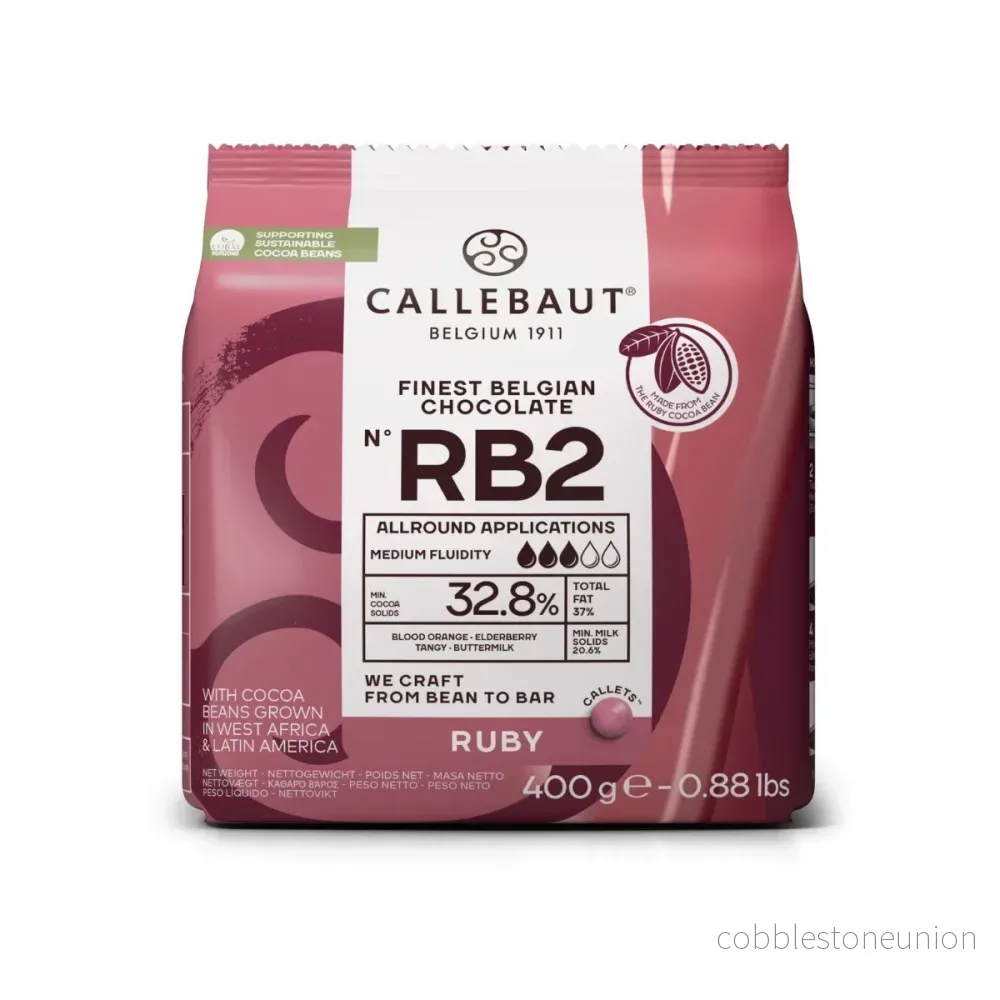 Callebaut Choklad Knappar - Ruby 400g