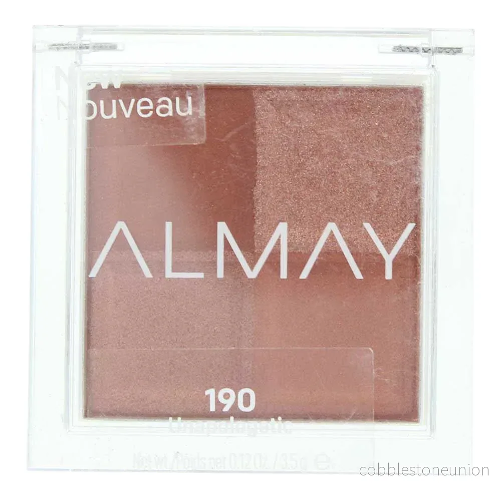 Almay, Shadow Quad, Ögonskuggspalett, 190, Oursäktlig, 4 nyanser, 3.5 g Almay, Shadow Quad, Ögonskuggspalett, 190, Oursäktlig, 4 nyanser, 3.5 g