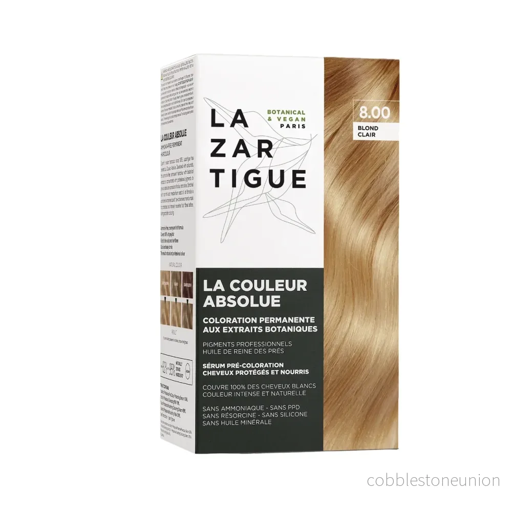 Lazartigue, La Couleur Absolue, Permanent Hair Color, 8.00 Ljusblond, 143 ml
