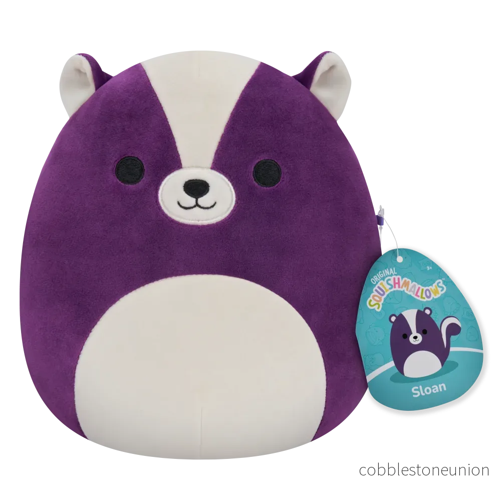 Squishmallow 19 Cm Sloan The Purple Skunk