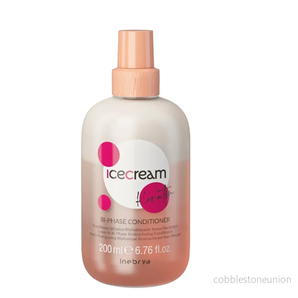Inebrya, Ice Cream Keratin, Leave-in Conditioner, Restructuring, 200 ml Inebrya, Ice Cream Keratin, Leave-in Conditioner, Restructuring, 200 ml