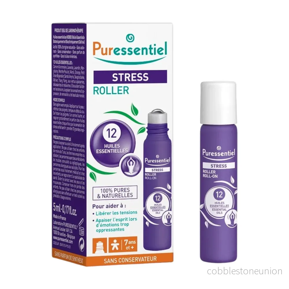 Puressentiel, Stress, Essential Oils, For Stress Relief, Roll-on Body Oil, For the Head, 5 ml Puressentiel, Stress, Essential Oils, For Stress Relief, Roll-on Body Oil, For the Head, 5 ml