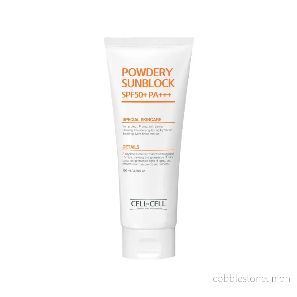 Cell By Cell, Puderbaserat solskydd, Skydd av hudbarriären, Solkräm, För ansiktet, SPF 50+, 100 ml