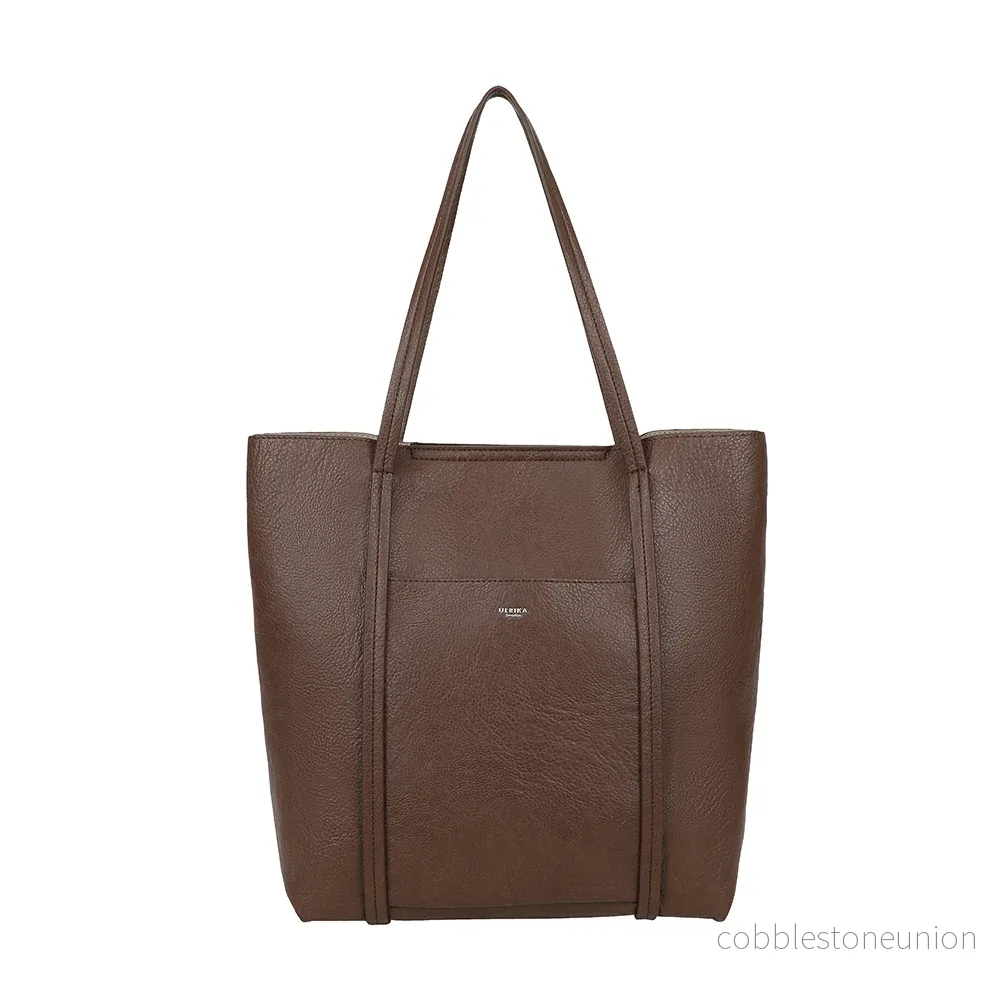 Ulrika Design Shopper Pocket mörkbrun Ulrika Design Shopper Pocket mörkbrun