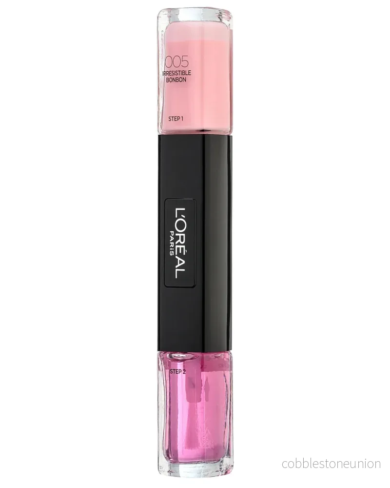L’Oreal Paris, Infallible, Nagellack 2-i-1, 005, Oemotståndlig karamell, 2 x 5 ml
