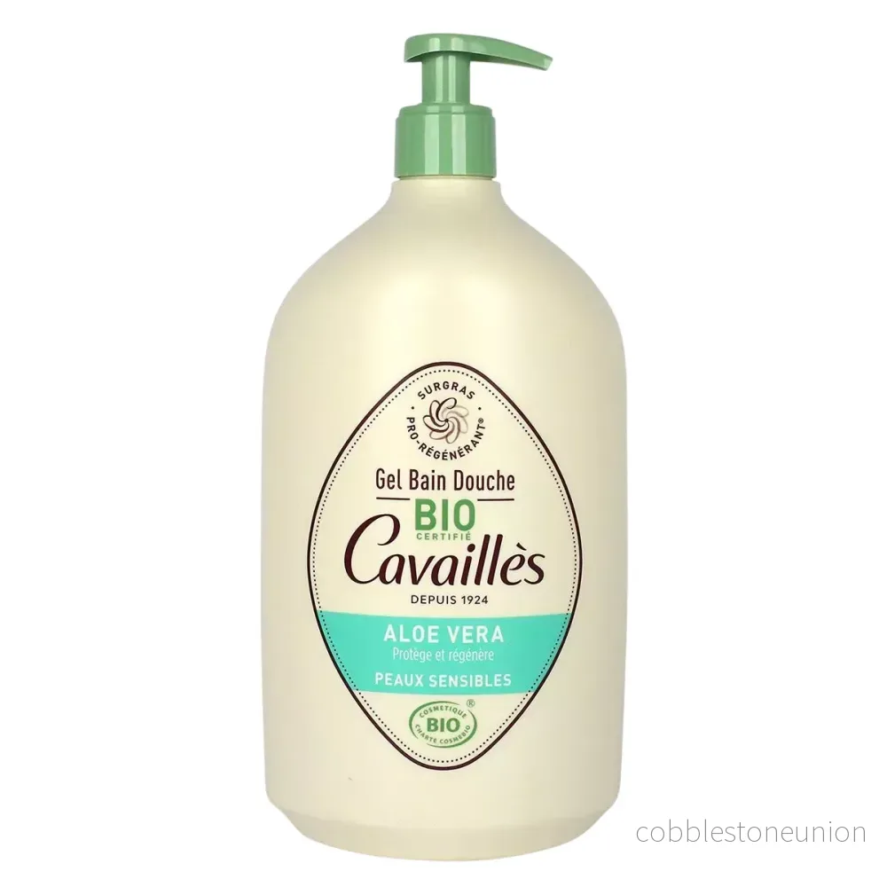 Roge Cavailles, Roge Cavailles, Aloe Vera, Regenerating, Shower Gel, For Sensitive Skin, 1000ml