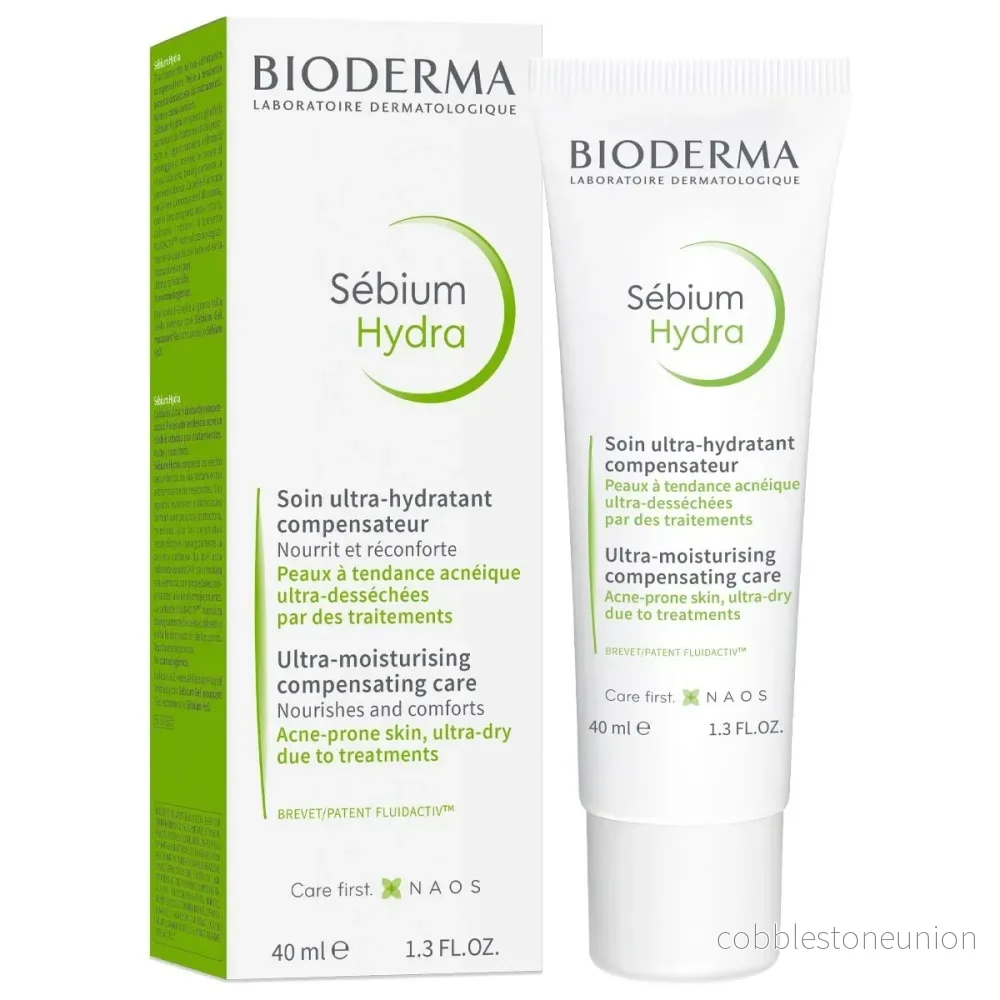 Bioderma, Sebium Hydra, Ultranärande/Fuktgivande, Dag & Natt, Kräm, För ansiktet, 40 ml - Bild 2