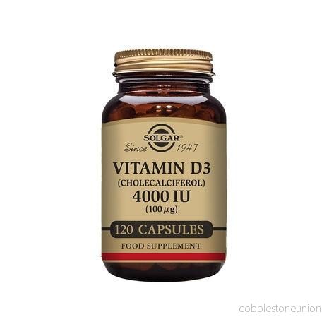 Solgar Vitamin D3 (Cholecalciferol) 4000 IU (100 µg), 120 veg. kapslar Solgar Vitamin D3 (Cholecalciferol) 4000 IU (100 µg), 120 veg. kapslar