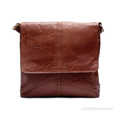 Springfield Flapbag skinn cognac Springfield Flapbag skinn cognac