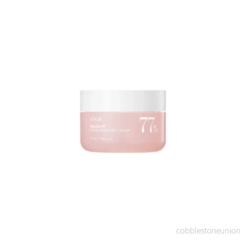 Anua, Peach 77%, Niacinamide, Återfuktande, Kräm, För ansiktet, 50 ml